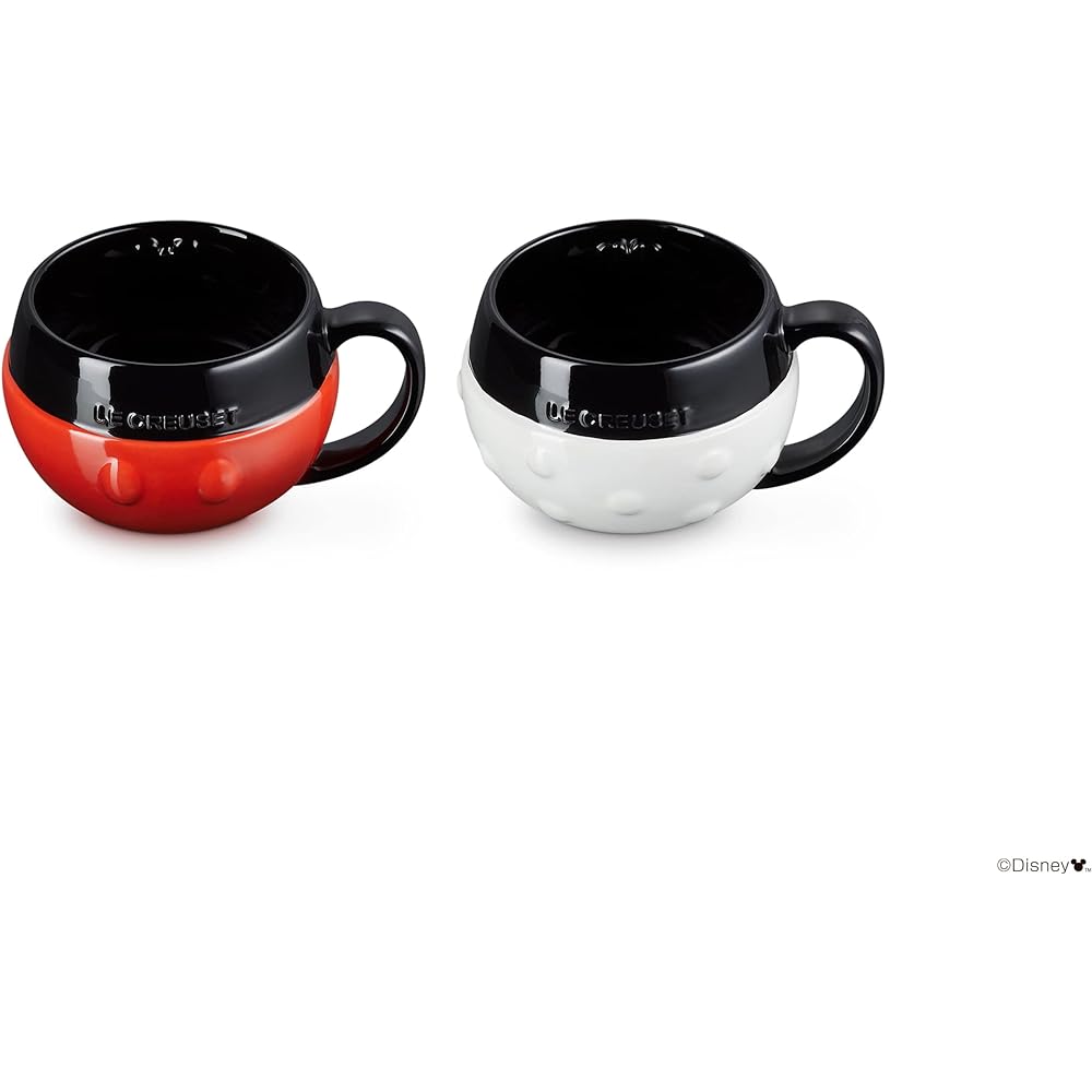 Le Creuset Disney Mickey & Minnie Mug 380ml (2 pieces) [Authorized Japanese product]