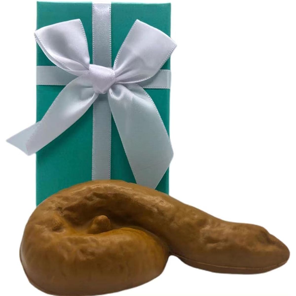 Tiffany The Turd!!! Funny Poop in a Box Practical Gag Gift. Fake poop in a little blue box. Funny gift for naughty wife, mother, lover, etc.