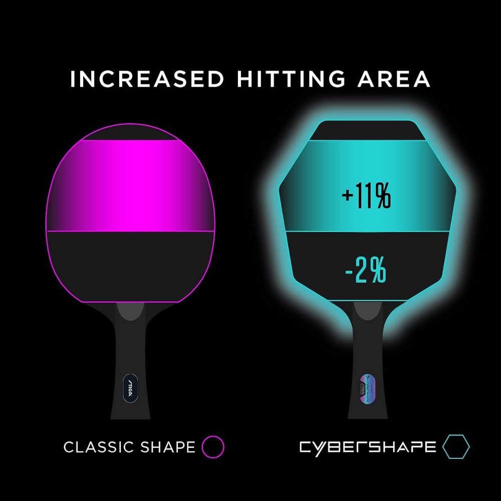 STIGA table tennis racket cyber shape carbon hexagonal racket