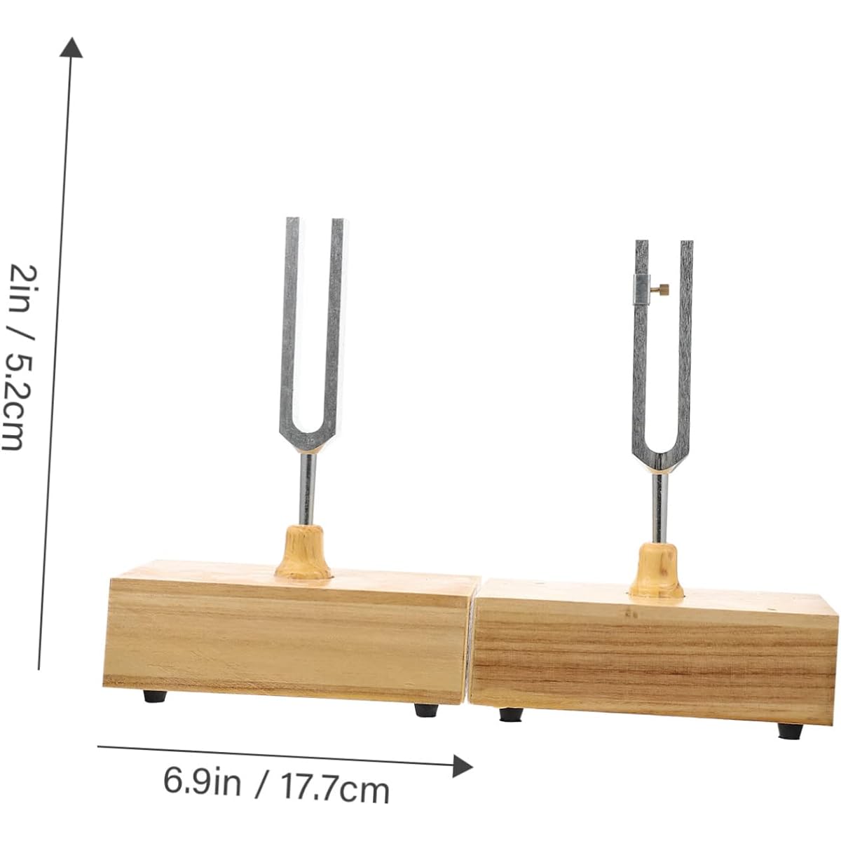 Vaguelly 2 Sets Physical & Folk Tools Er Tuning Hu Musical Instrument Props Guitar Wooden Chakra Experiment Folk Mallet Acoustic Metal Steel Hammer Healing Reliever for Violin DNA Hz