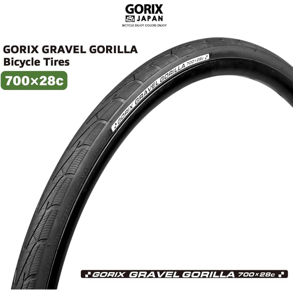 GORIX Bicycle Tire 700×28c Road Bike Tire Gravel Road Cross Bike (GRAVEL GORILLA) 28c 700c Clincher Tire Tread Clincher Tire Replacement