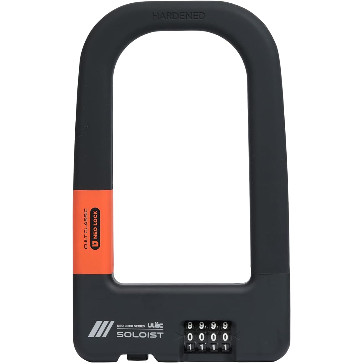 ULAC Soloist Heavy Duty Anti-Theft Steel U-Lock (83mm x 153mm, Combo)