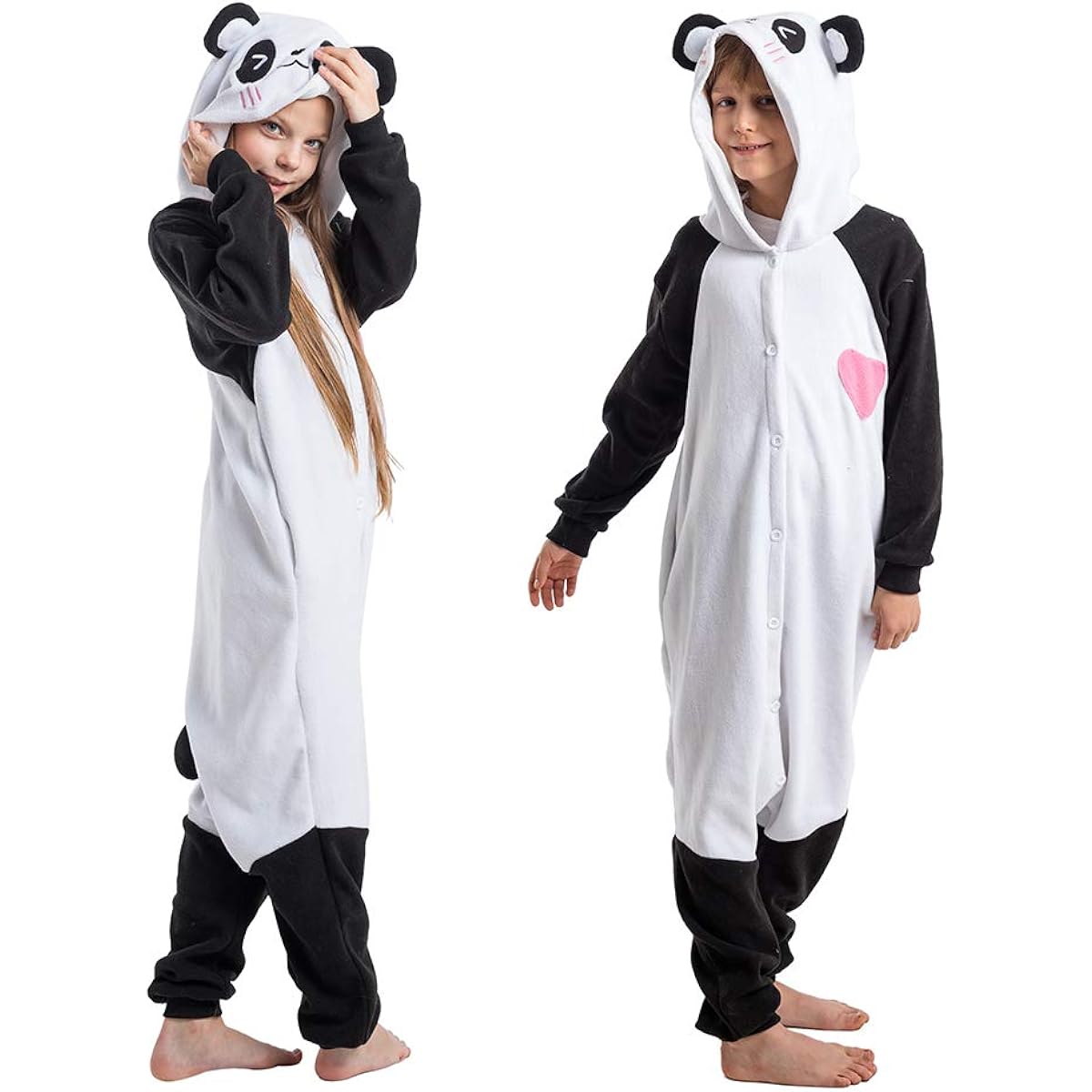 Spooktacular Creations Uni Kids Pajamas Plush Onesie One Piece Panda Animal Costume