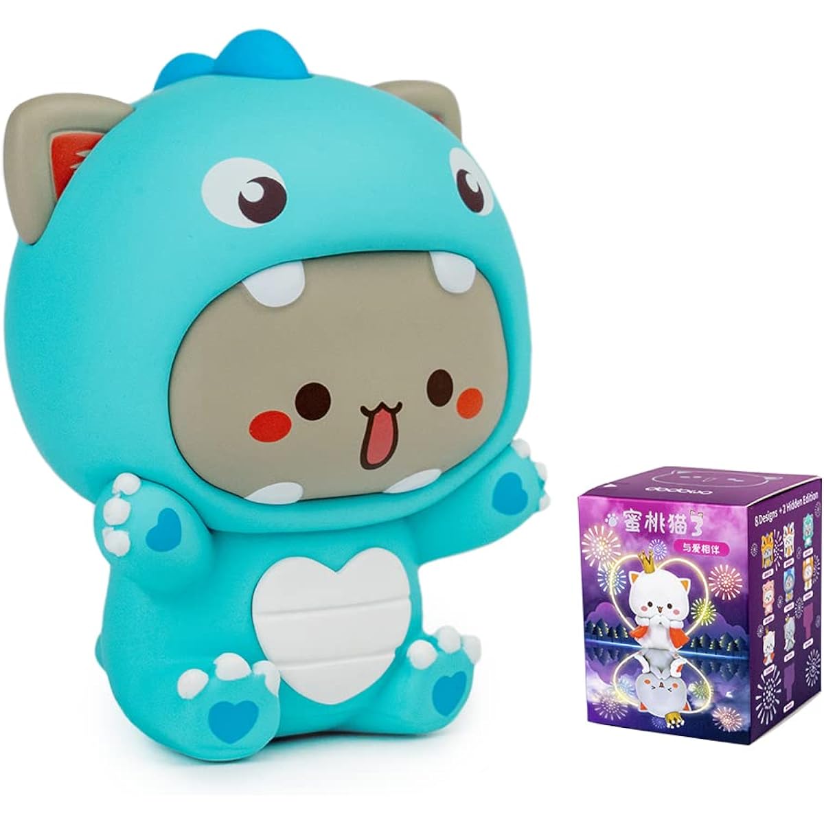 BEEMAI Mitao Cat Love Series 3 Pieces (No Repeat) Random Design Cute Figure Collectible Birthday Gift