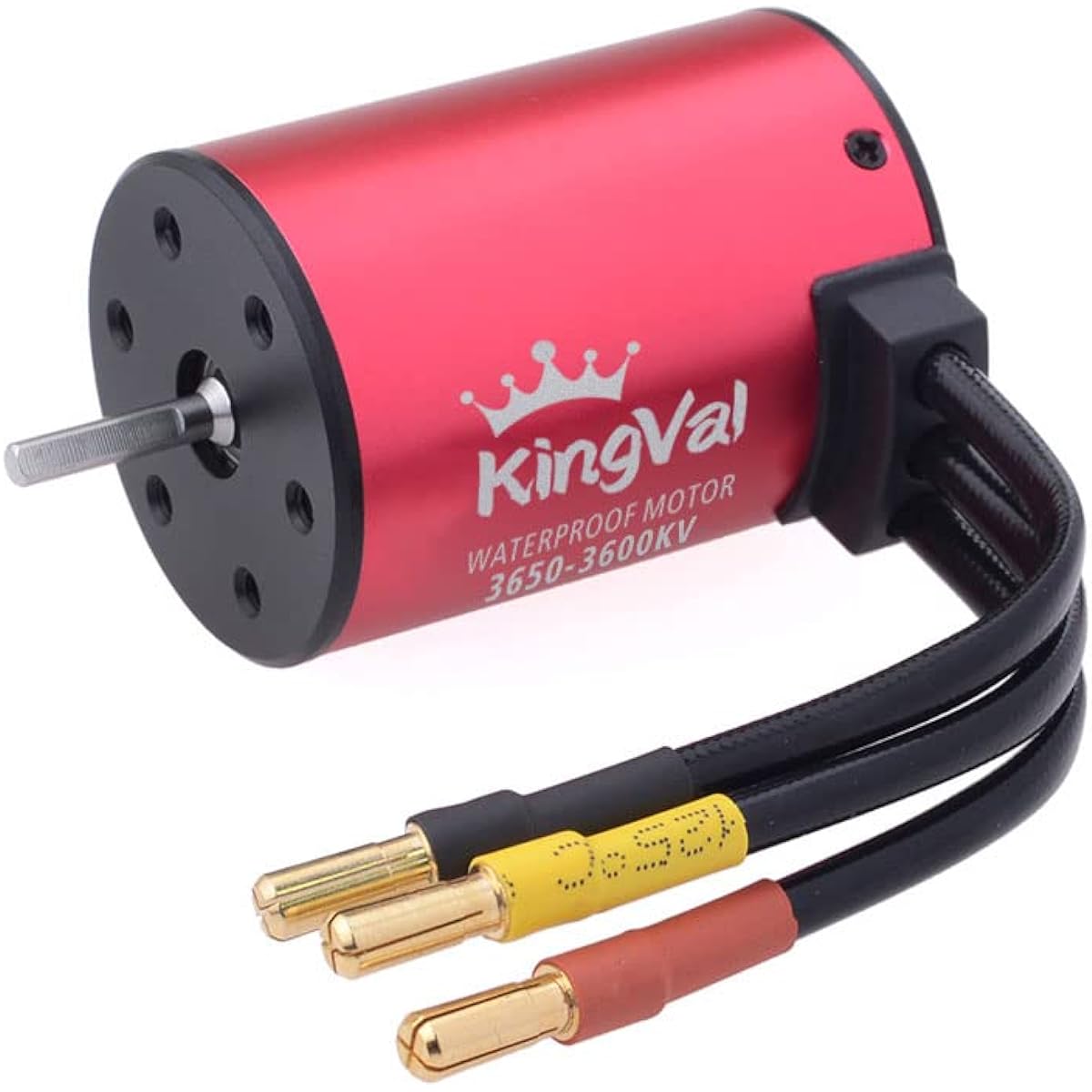 KingVal Replacement 3650 3600KV Waterproof Brushless Motor Shaft 3.175mm Compatible with 1/10 RC Car