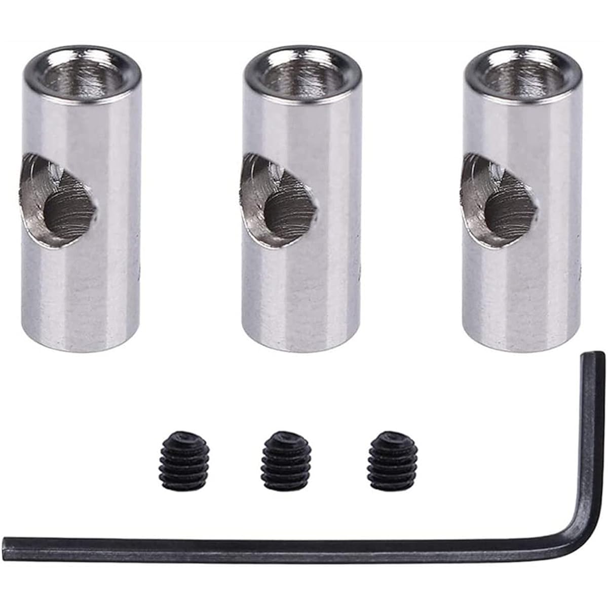 KingVal Replacement Metal RC Motor Shaft Pinion Gear Reducer Sleeve Adapter Coupler Compatible with 5mm to 3.175mm (1/8") Bore 550 540 3650 Series RC Motors