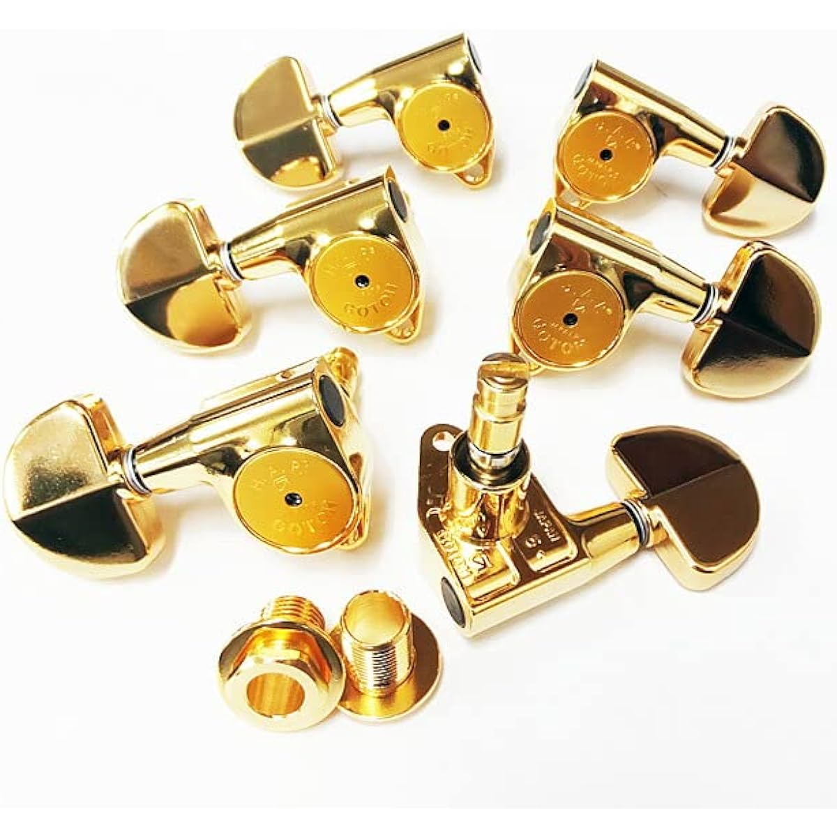 Gotoh Guitar Tuner Pegs GOTOH SG301 HAPM 20 G L3 R3 Gold Both Sides Set of 6 [Includes Ebi Original Pick]