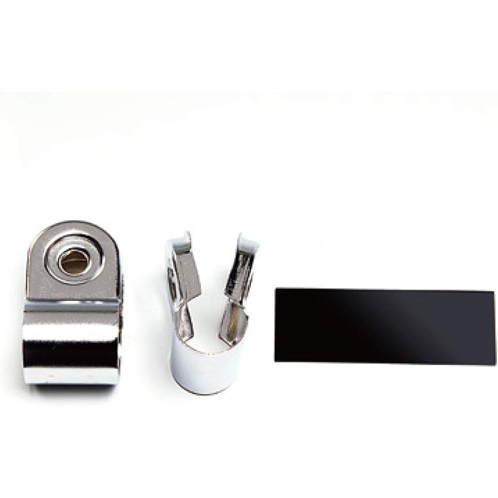 Shinei Bussan Road View Mirror (Square Plane) Round Bar Type Scale Pattern [Plated/Black 180 x 140] FB-18CU