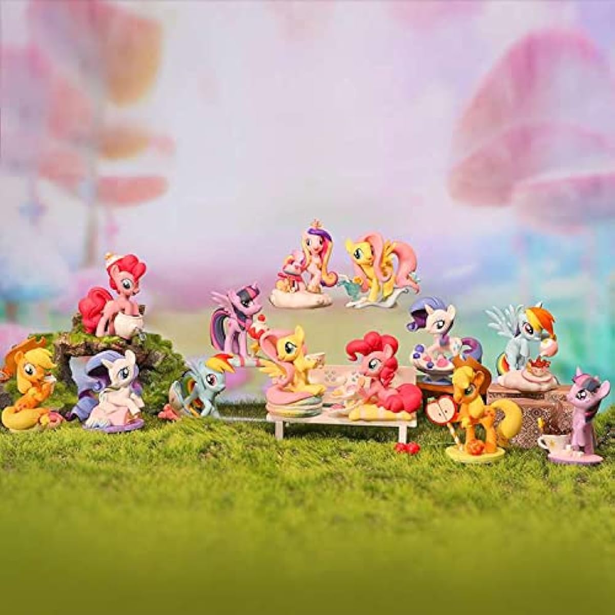 POPMART Compatible for Hasbro My Little Pony Leisure Afternoon Series [Assorted Box] Popmart Figures Soft Vinyl Gacha Gachapon Character Goods Karai Stylish Toys
