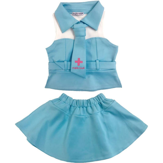 [Angel Dress Shop] Dance Costumes, Cheer Dance, Children's Costumes, Kids Clothes, Set, Candy Angel, 110cm, 130cm, 150cm, 6 Colors (S, Blue)