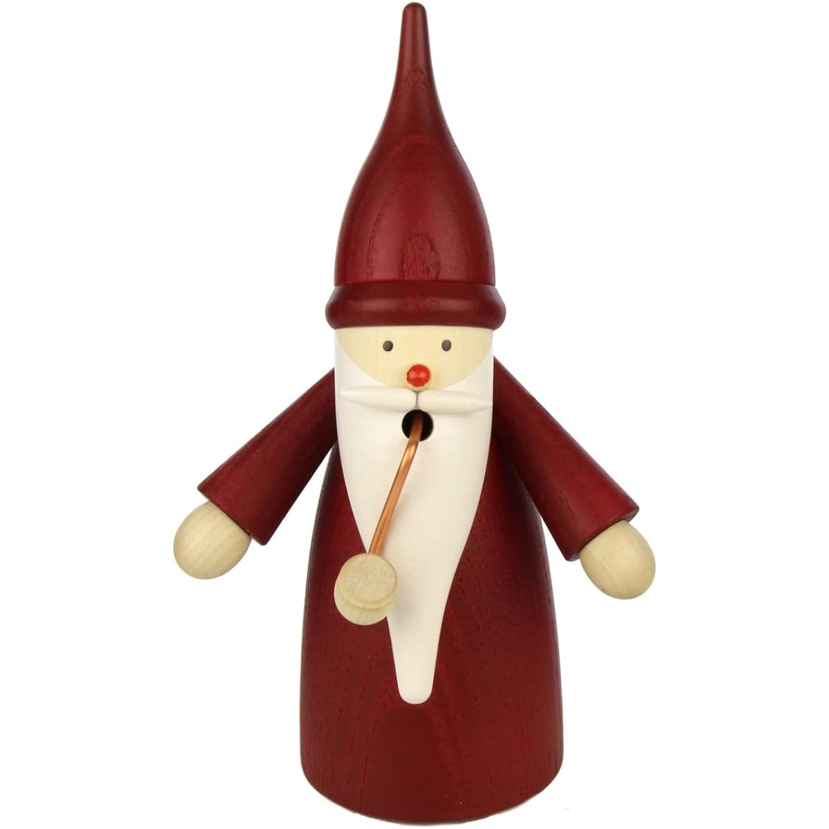 Smoke doll traditional dwarf red height 16 cm Erzgebirge Seiffen folk art original SV 12301/1