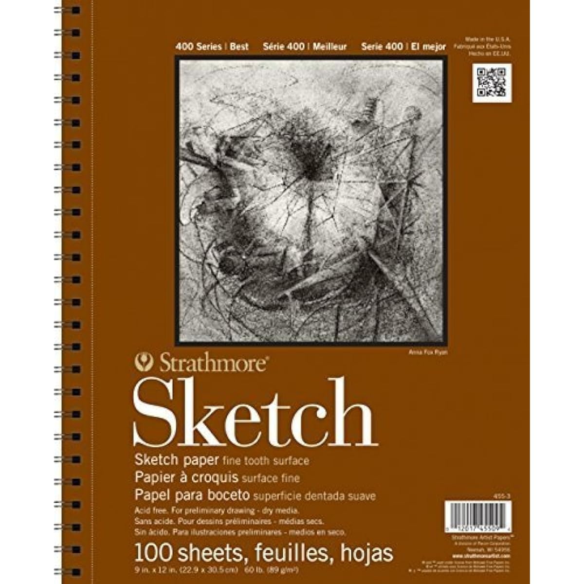 Strathmore Series 400 Sketch Pads 9" x 12" - 100 Pads. 9-x-12-Inch 43216-97593