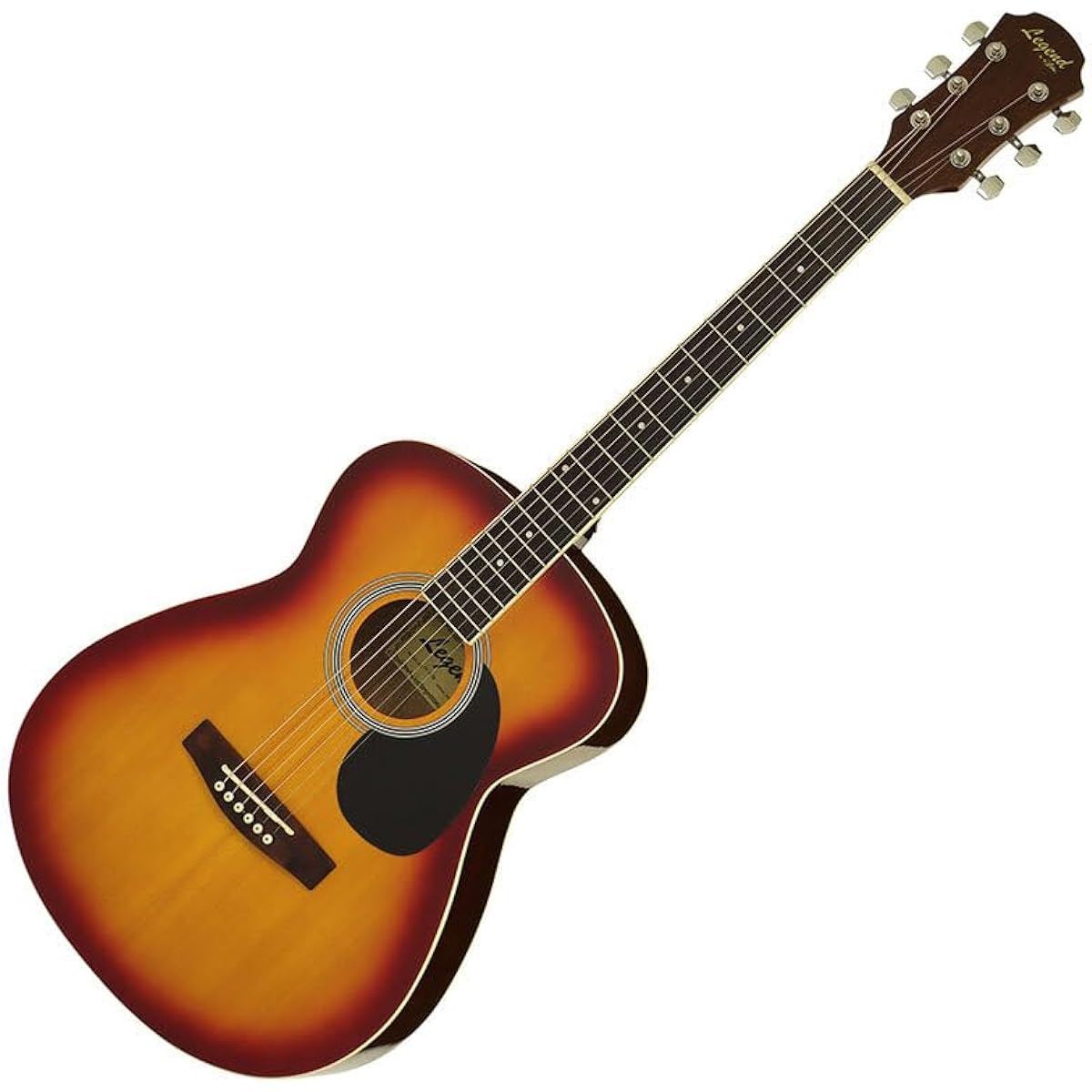 LEGEND FG-15 Cherry Sunburst Acoustic Guitar Beginner Set 12 Piece Set Legend