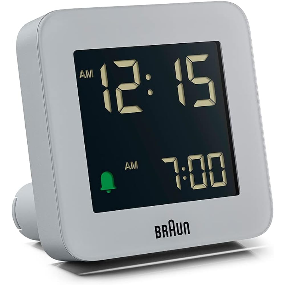 [Regular Imported Product] BRAUN/Brown 100th Anniversary Digital Alarm Table Clock Gray BC09G
