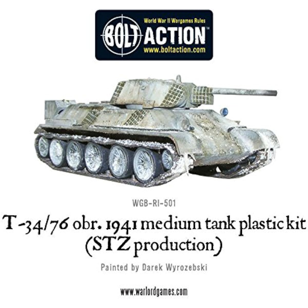 Warlord Games Wgb-ri-501, Soviet T34/76, Bolt Action Wargaming Model