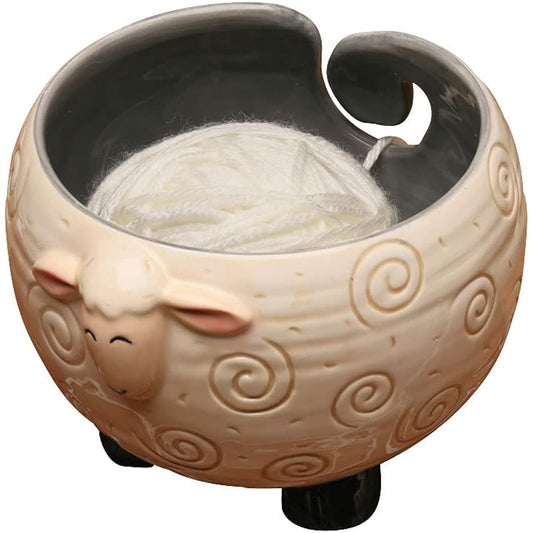 Sheep Shaped Yarn Knit Bowl