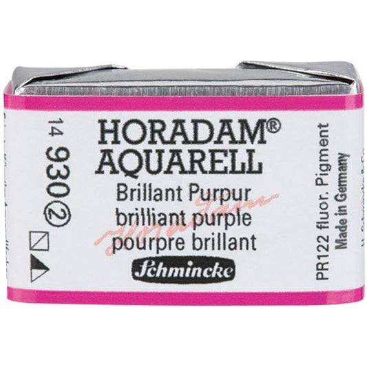 Schmincke Horadam Transparent Watercolor Paint, Full Pan, Brilliant Purple