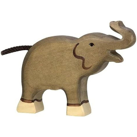Holztiger - 2040845 - Animal Figurine - Elephant Small High Trunk