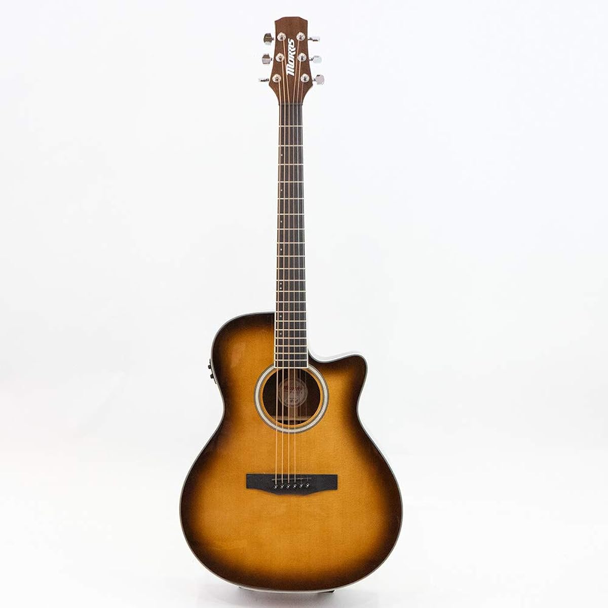 MORRIS R-011 TS (Tobacco Sunburst) Electric Acoustic Guitar Soft Case Included Morris