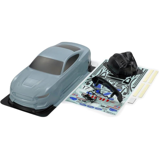 Tamiya 1/10 Electric RC Car Special Project No.185 1/10RC Ford Mustang GT4 Painted Body Set (Corsa Gray) 47485