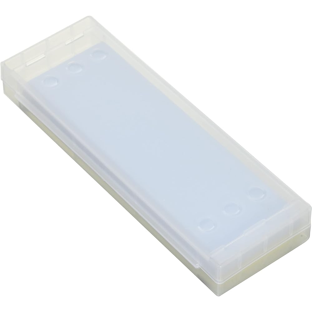 NANIWA Professional Whetstone Goken Shin Twin (Set of 2) #5000/#8000 Includes sharpening stand and storage case 210 x 70 x 10 mm NW-5080