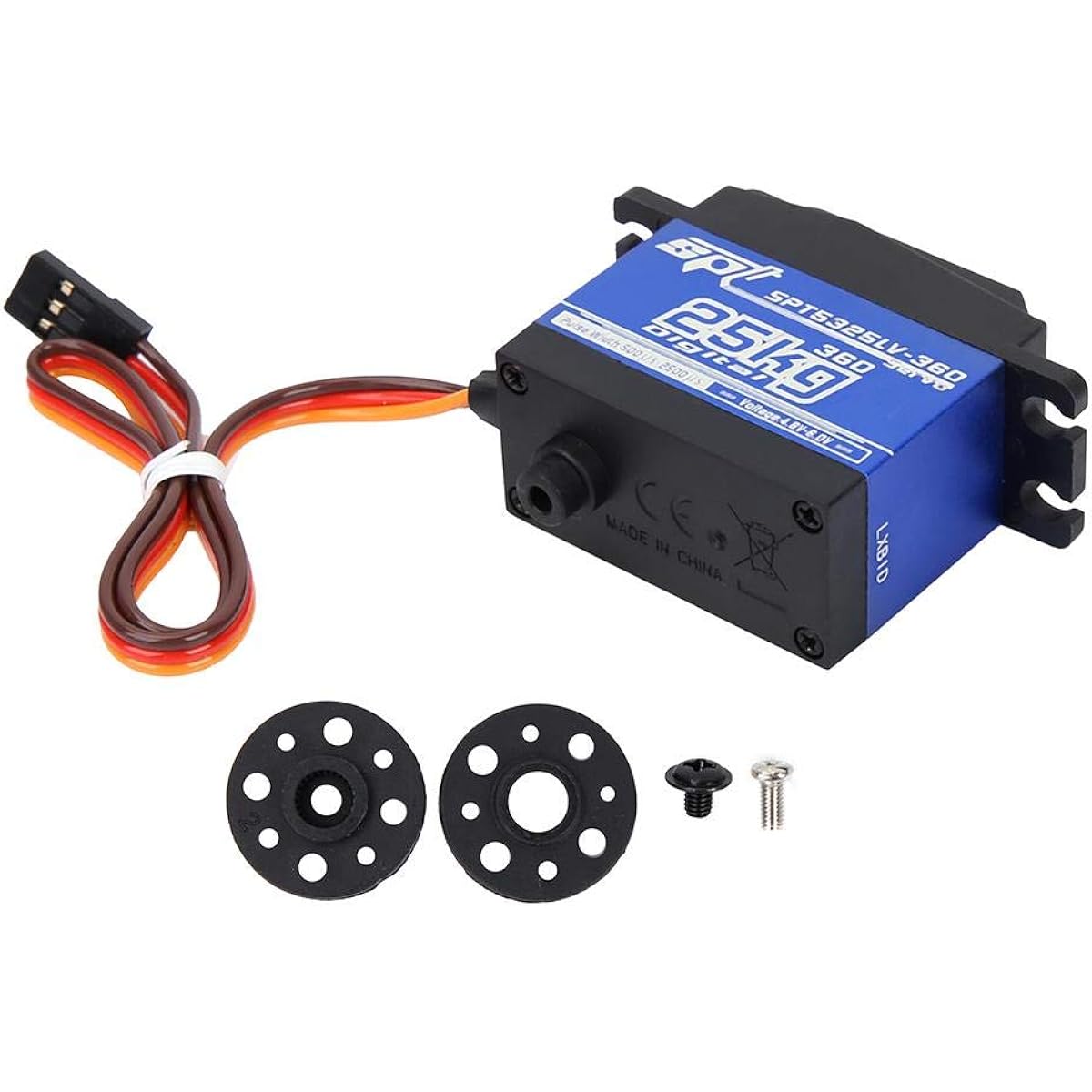 Drfeify RC Digital Servo 1500μs/330hz SPT5525LV-360 25KG Digital Servo Robot RC Upgrade Parts