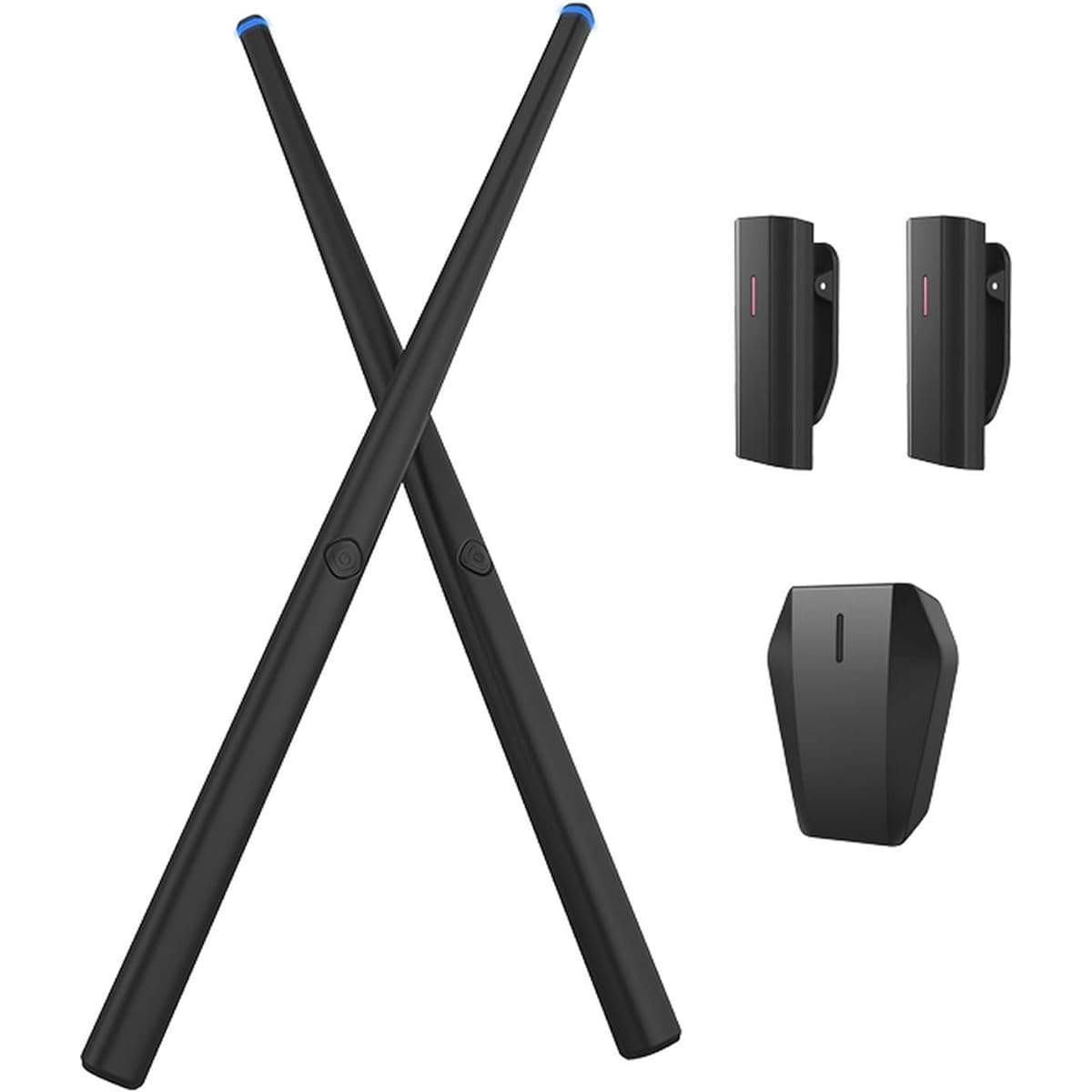 Air Electronic Drum Set with 2 Foot Sensors, Air Electronic Drums, Virtual Drumsticks for Portable Practice, Somatosensory Support MIDI, for Home, Office, Garden, Toy Gift