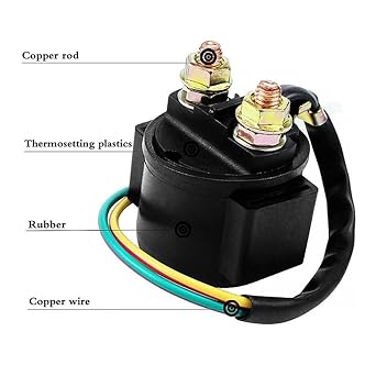 Starter Relay Starter Solenoid Relay for 4 Stroke GY6 Engine 50cc 70cc 90cc 100cc 150cc 200cc 250cc Dirt Bike Scooter Go Kart Dne Buggy