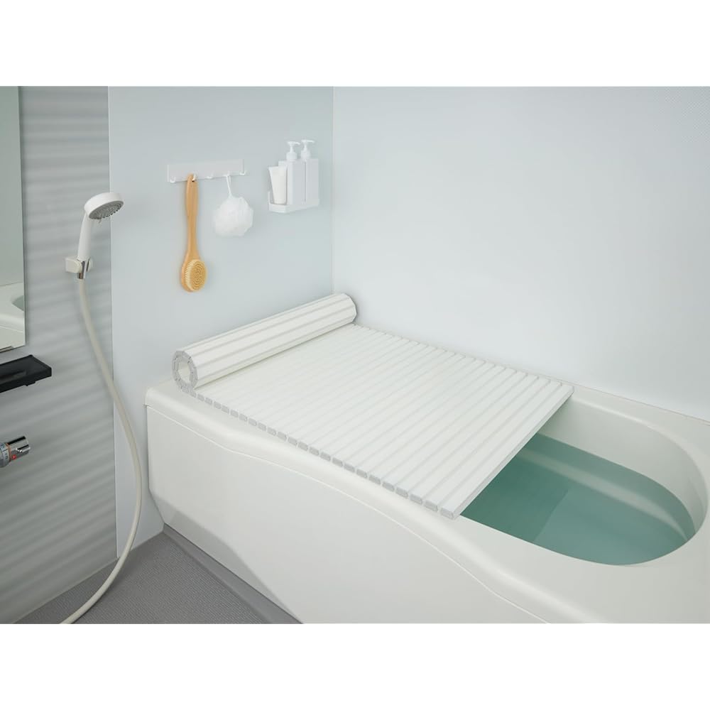 Mie Sangyo Custom Size Shutter Bath Lid 90 x 142.4cm White Made in Japan