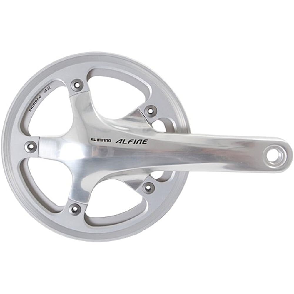 SHIMANO ALFINE FC-S501 Crankset with Chain Guard Double Silver EFCS501CA9C2S