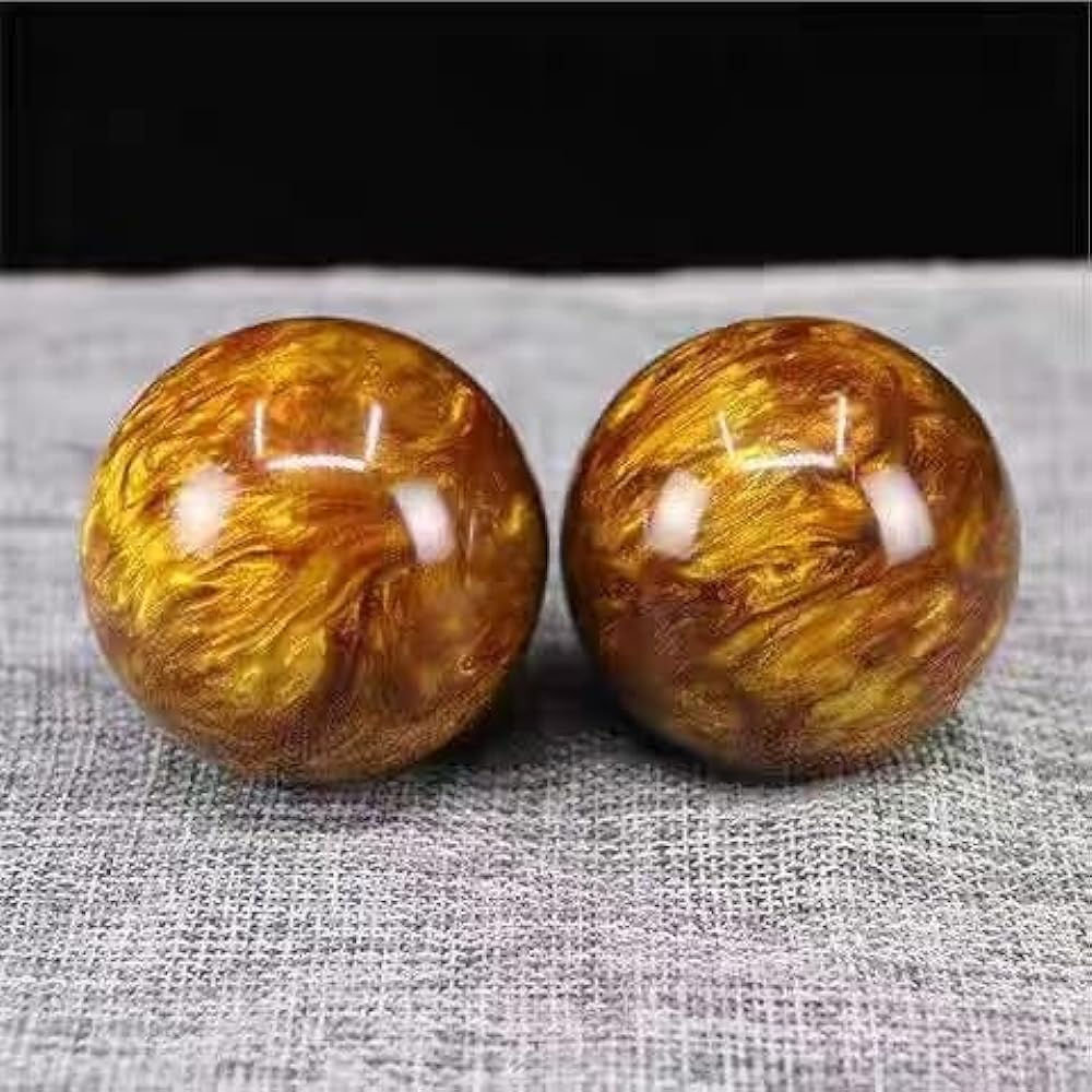 Feng Shui Goods Health Ball Health Ball Ball Black Gray Stress Training Equipment Hand Function Recovery 2 Pieces