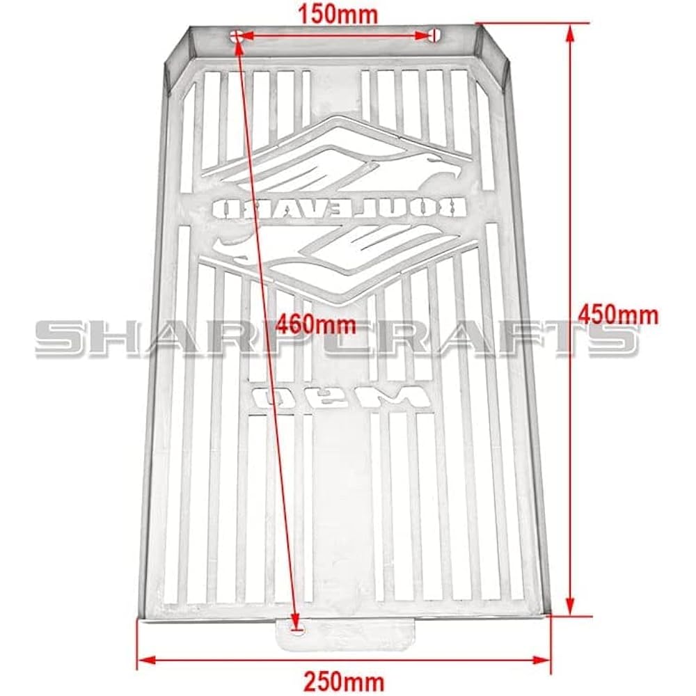 Motorcycle Radiator Cover Guard Grille Shroud Cooler Protector Compatible with Suzuki Boulevard M90 / Intruder VZ1500