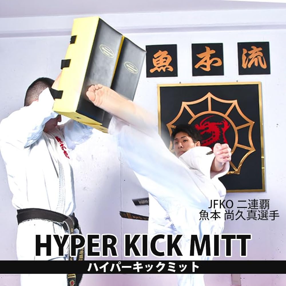 BODYMAKER Hyper Kick Mitt Mitt Karate Boxing Kickboxing Mixed Martial Arts Rush Practice Blow Combination Kick Calf Kick