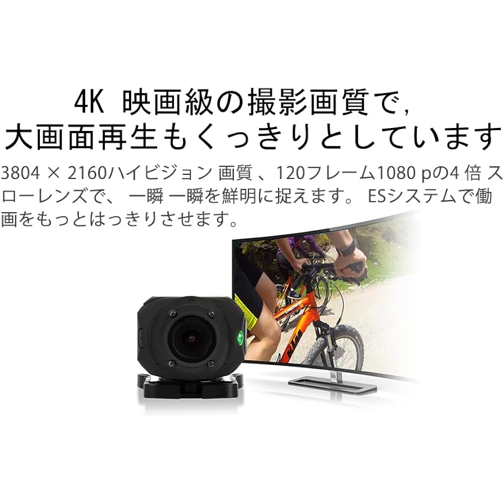Drift Ghost 4K+ action camera, 6-axis image stabilization, external microphone, WIFI installed, 140 degree wide angle, IPX4 camera waterproof, underwater camera 30M waterproof (case required), bike action camera, helmet camera, abundant accessories