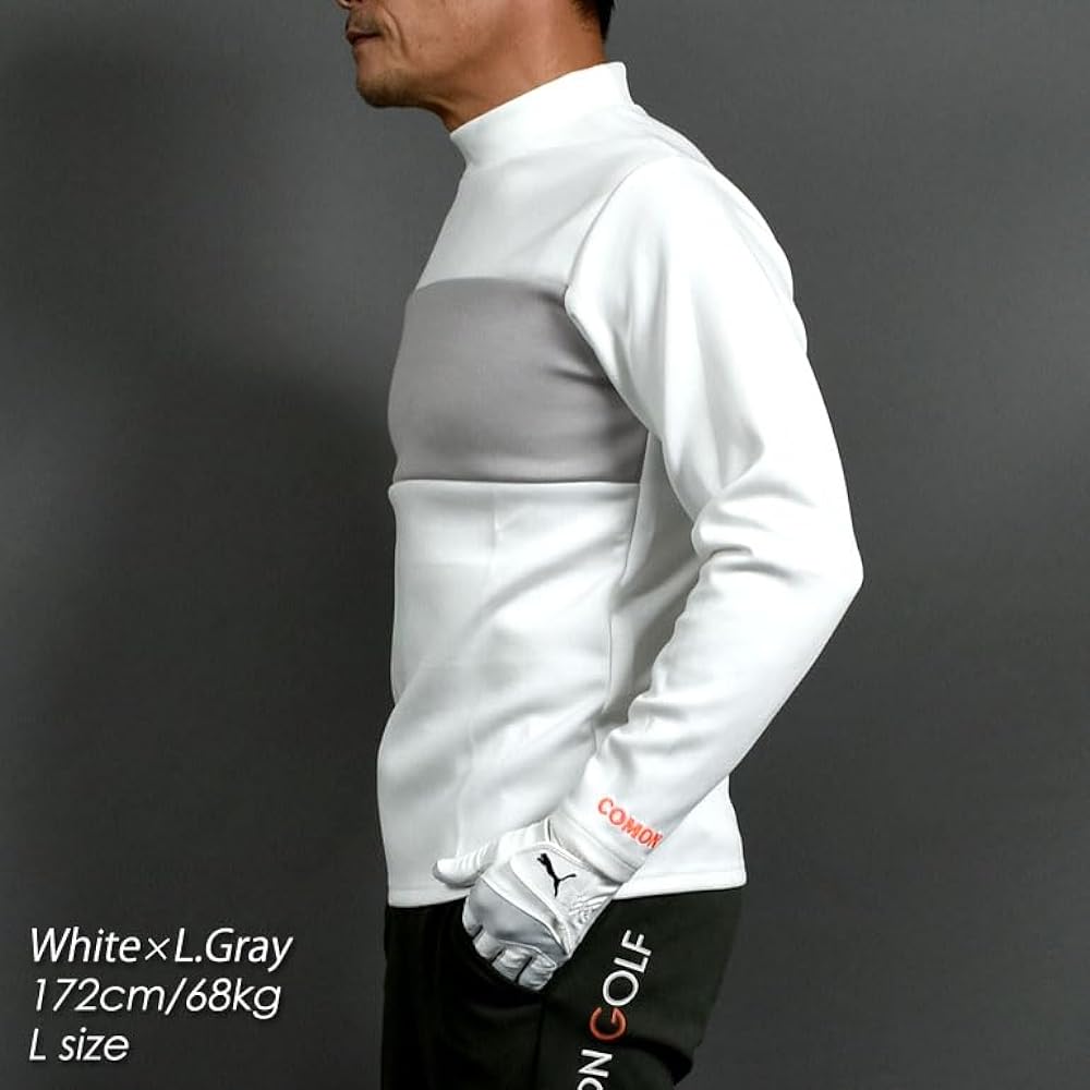 COMON GOLF Golf Wear Men's Long Sleeve Golf Shirt Mock Neck Punch Material Large Size Bicolor Popular Spring Autumn Winter CG-ST3030