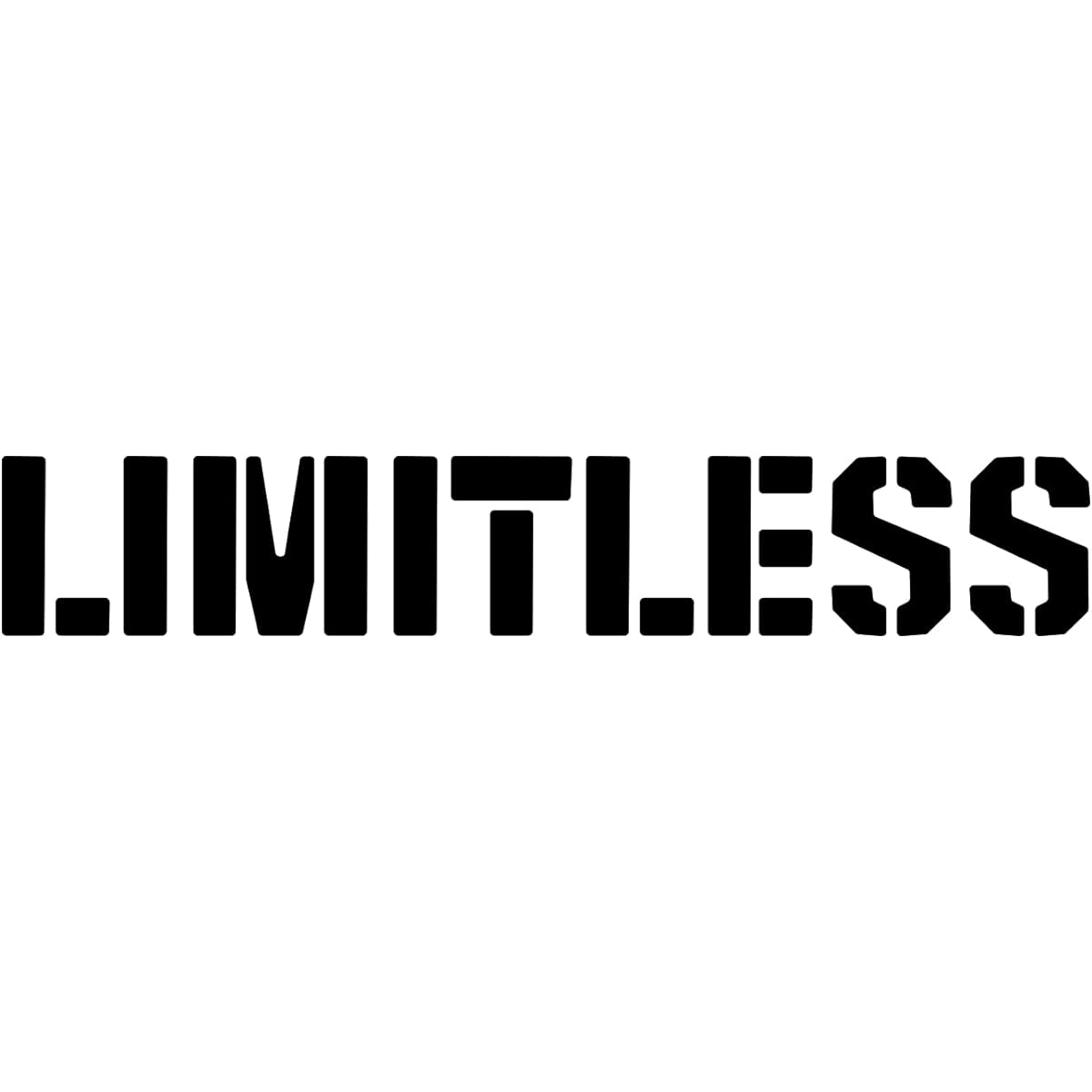 Limitless Gym Wall Vinyl Decal Workout Decal Inspirational Workout Wall Quotes Gym and Motivational Wall Decals (Limitless)