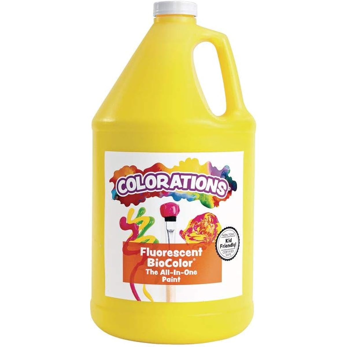 Biocolor Paint, Fluorescent Yellow - 1 Gallon (Item # FGBIOYE)