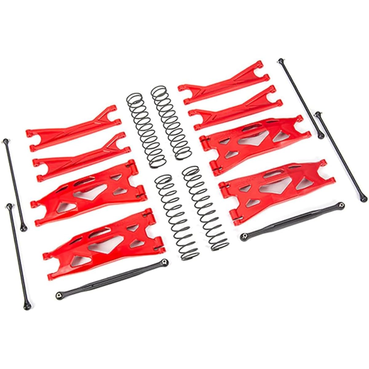 Traxxas 7895 Black Suspension Kit: X-Maxx WideMaxx (Red)