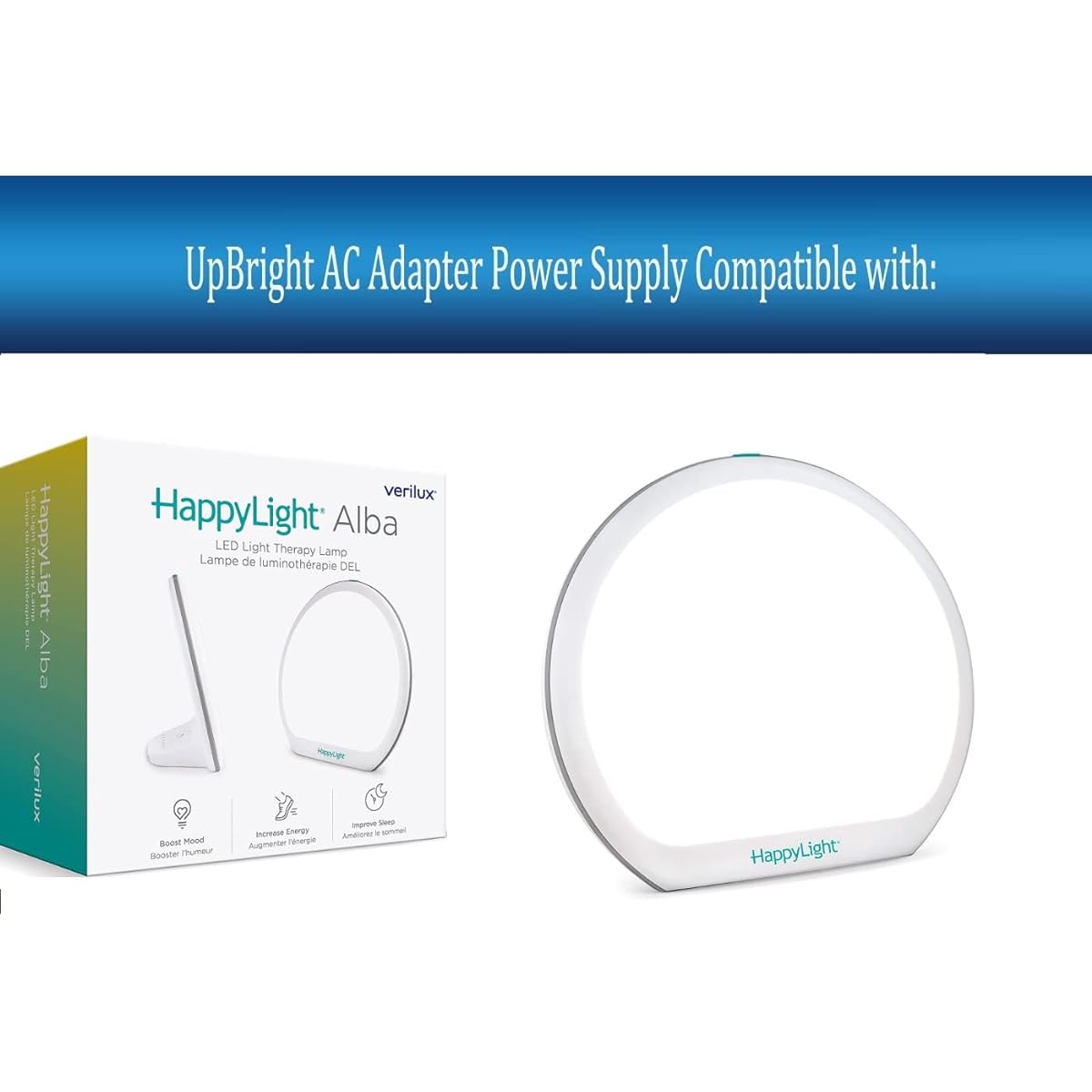 UpBright 20V 800mA USB Type C AC/DC Adapter Verilux HappyLight Alba VT52 VT52WW3 Happy Light LED Therapy Lamp Compatible with GP Model GP-SW200DC0800(US) GP-SW200DC0800US Power Battery Charger