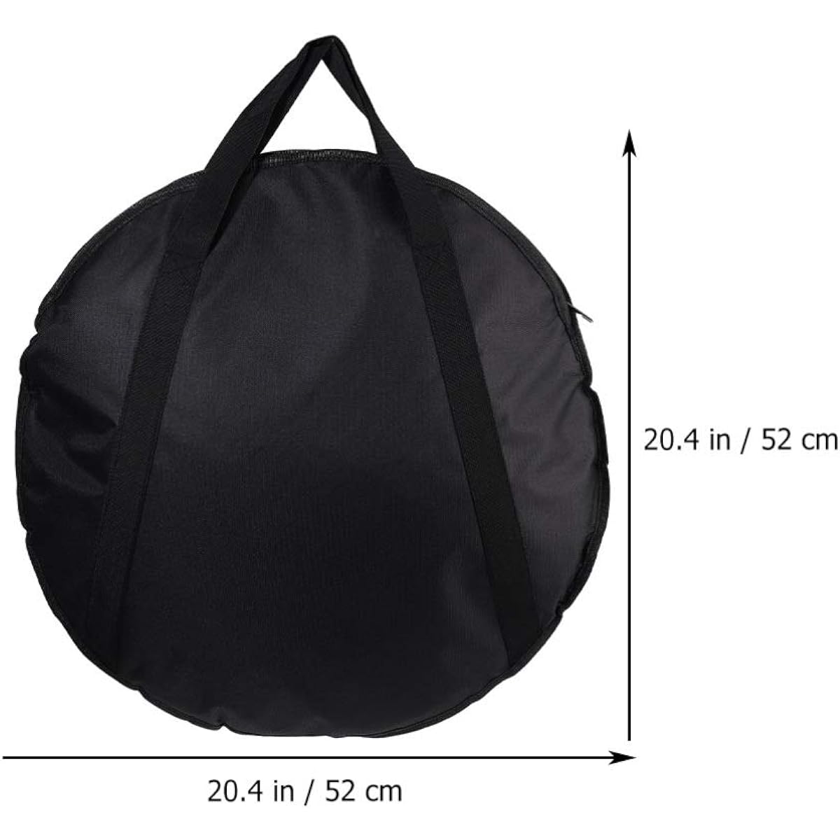 Vaguelly 20 Inch Cymbal Gig Bag with Handle Double Layer Round Cymbal Storage Case Waterproof