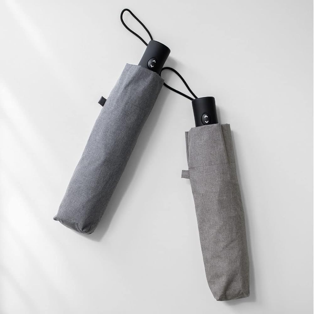 [aso] HEATBLOCK Chambray Folding Umbrella, Automatic Open/Close, Parasol, Rain Umbrella, Men's, Women's AM-HC232