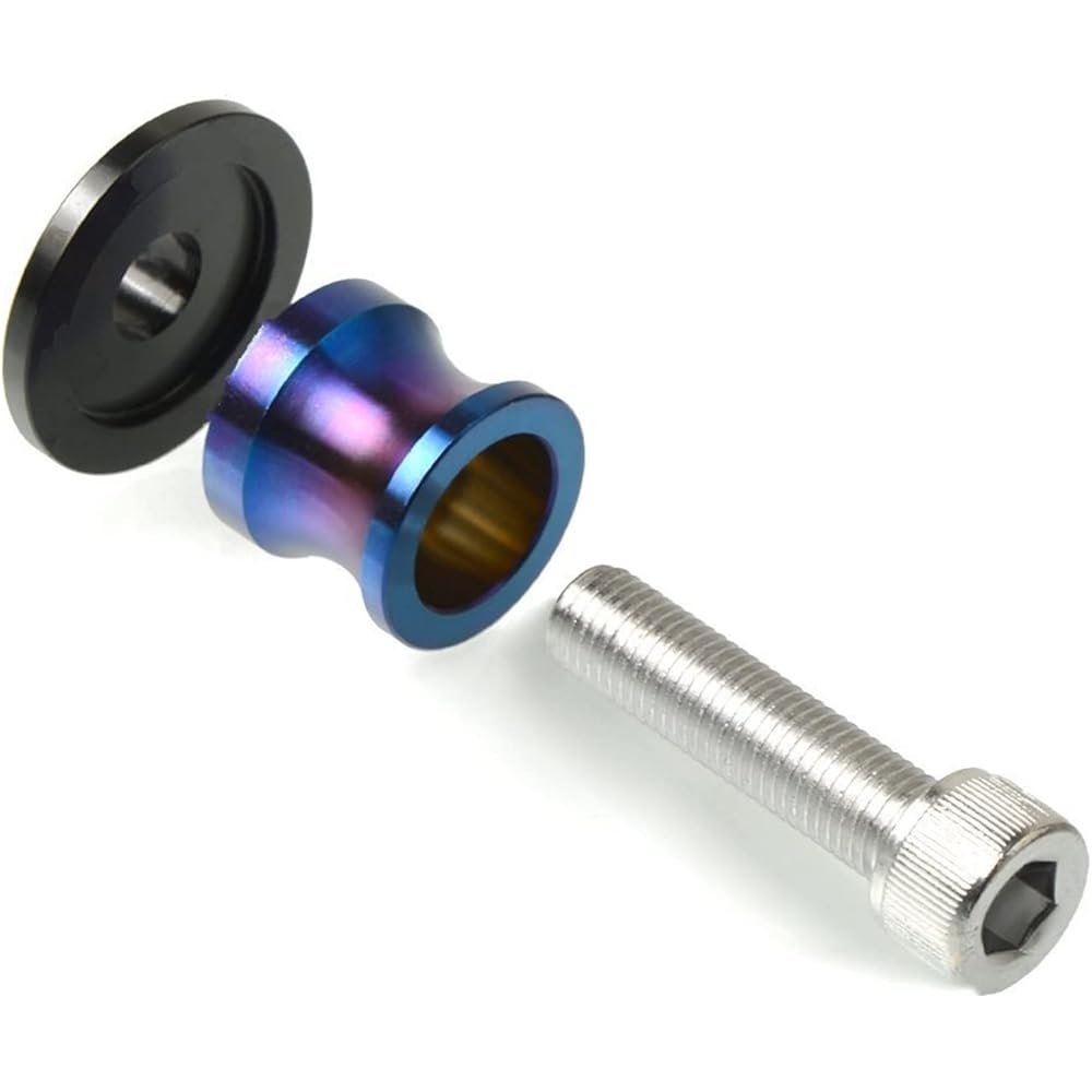 Stand Screw Slider 8mm Swing Arm Bracket Screw CNC Motorcycle Swing Arm Spool Slider Spool is perfect for BMW RNINETR Nine T RnineT 2014 2015 2016 2017 (Color: B)