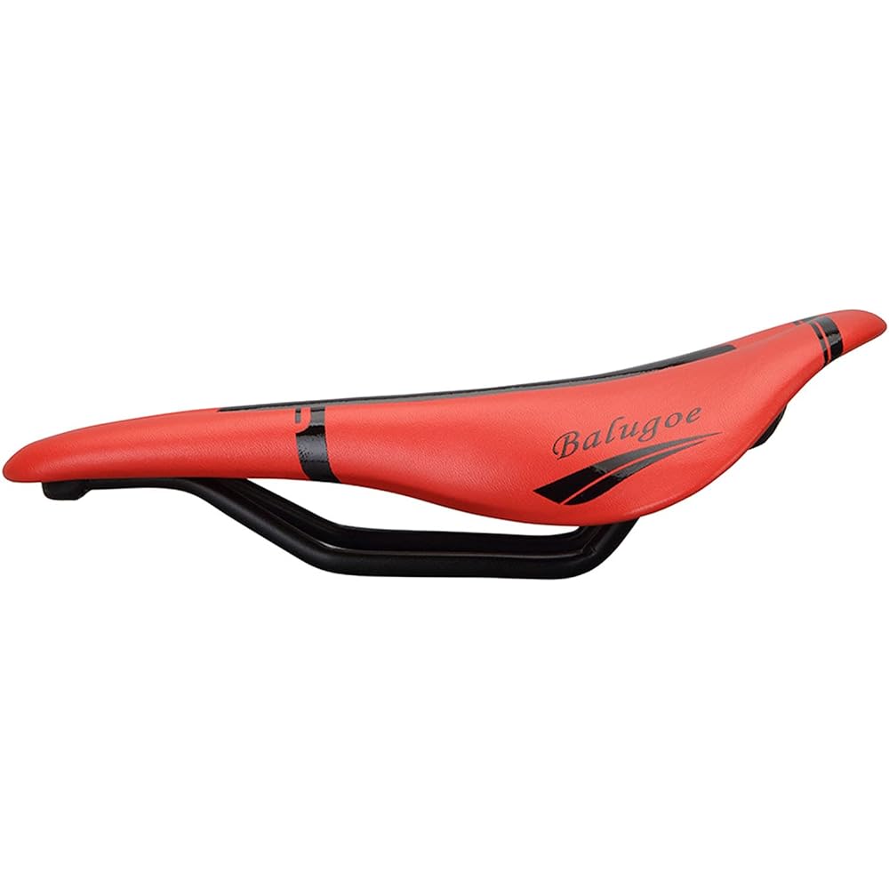 OSC Ultralight Bicycle Seat Saddle Perforated MTB Road Bike Saddle Mountain Bike Cross Bike Easy Installation Racing Saddle PU Breathable Soft Seat Cushion 175g