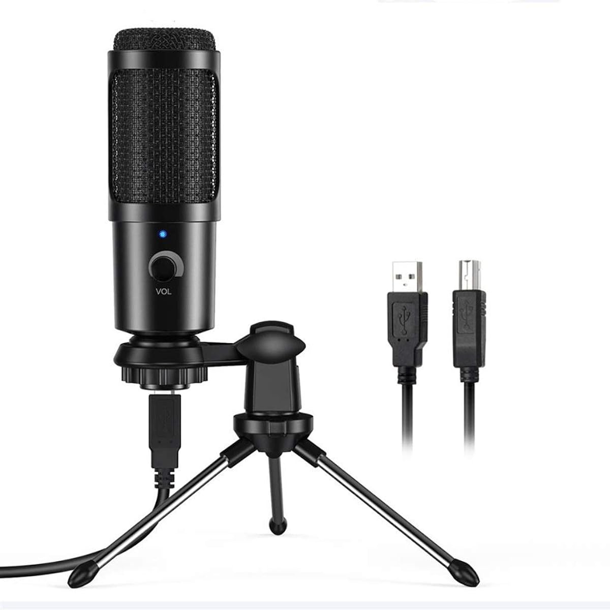 USB Microphone PC Condenser Microphone Vocal Recording Studio Mic for You Tube Video Chat Gaming Podcast