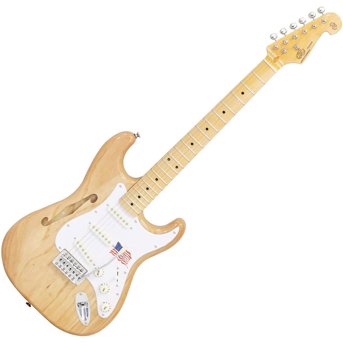 SX SST/ASH/H NA 14-piece electric guitar beginner set [with mini amp] Natural color Wood grain SX