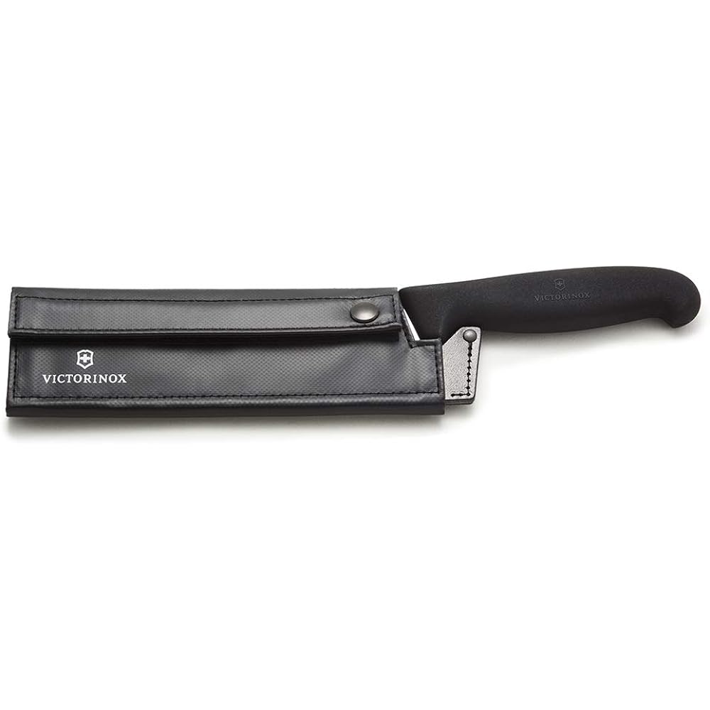 VICTORINOX Outdoor Cooking Knife Professional Gyuto Knife 15cm Blade Straight Blade Black Includes Easy-to-clean Special Case Dishwasher Safe Swiss Classic 2003.15-X1