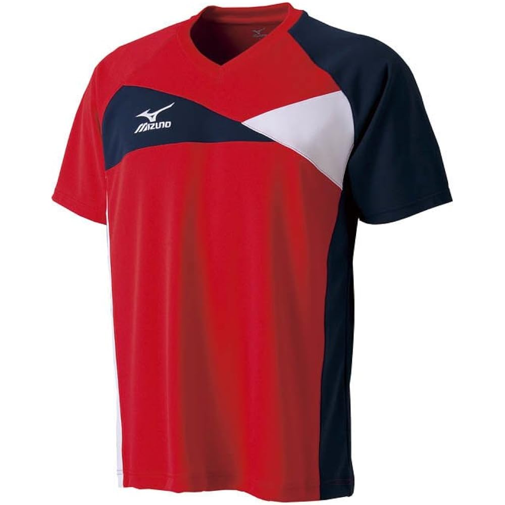 MIZUNO Table Tennis Wear Game Shirt Short Sleeve Dry Science Sweat Absorbent Stretch Practice Match Club Activities Unisex 82JA5500 Unisex Adults