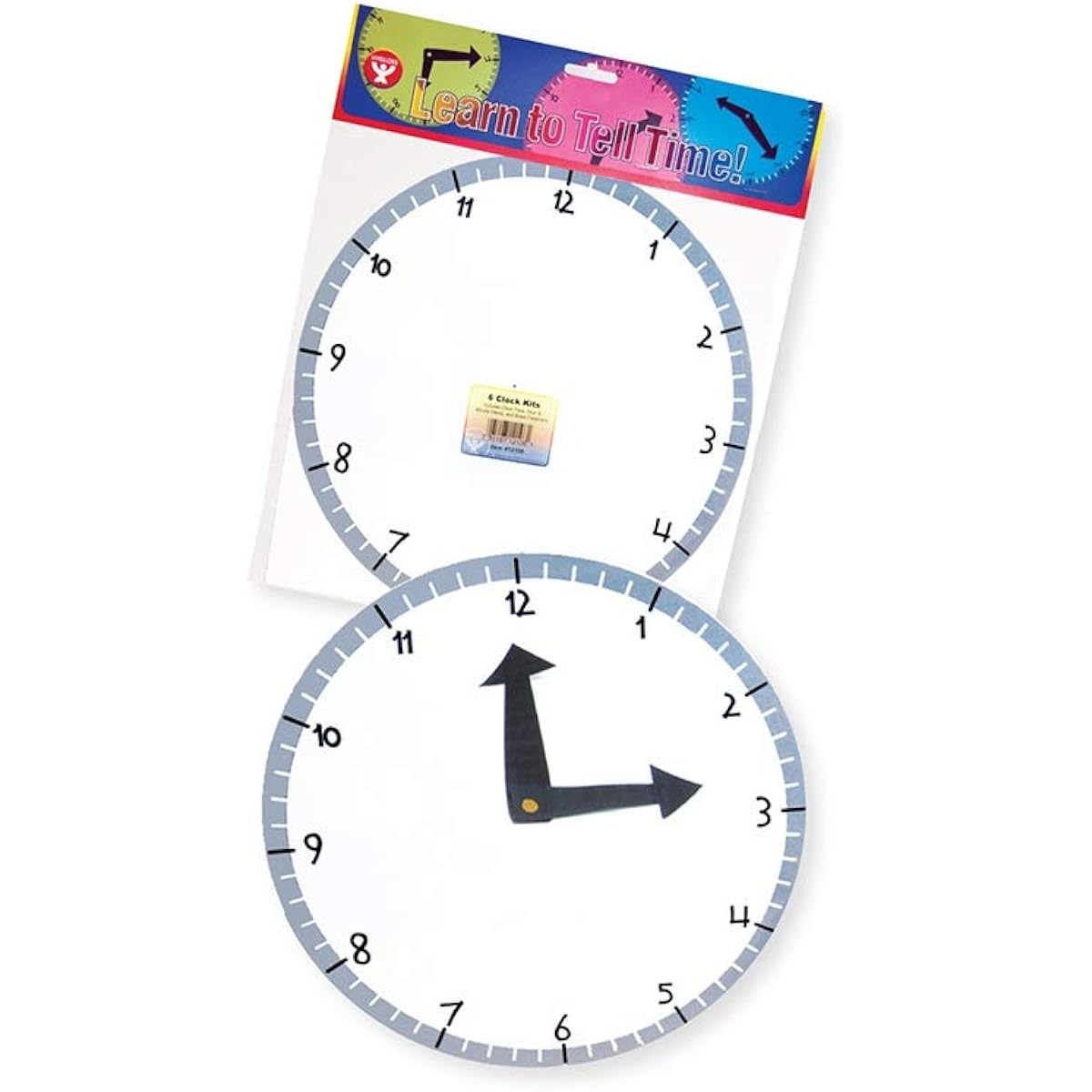 Hygloss 6 Clock White