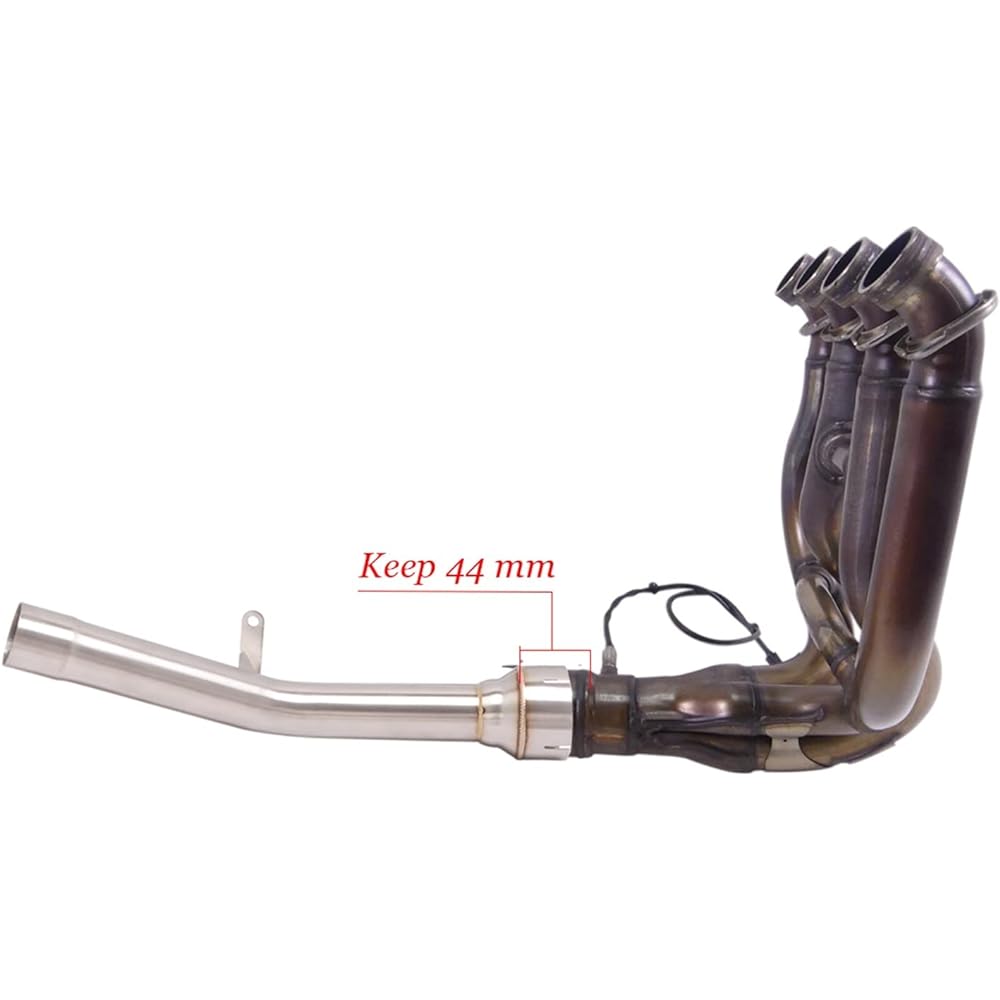 Motorcycle Exhaust Catalyst Remove Escape Muffler Reinforce Mid Link Pipe For Kawasaki Ninja H2SX SE Plus H2SE H2 SX 2018 2019 2020 2021 Decorate