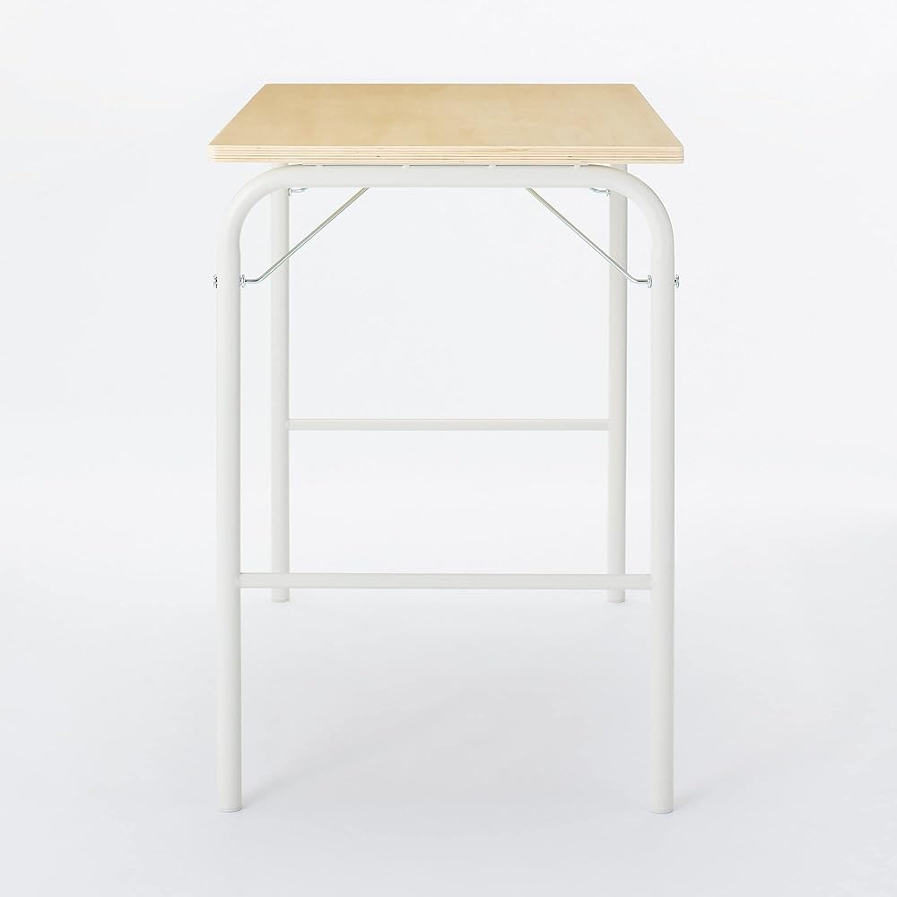 MUJI Steel Pipe Table Off White Foldable 12132233